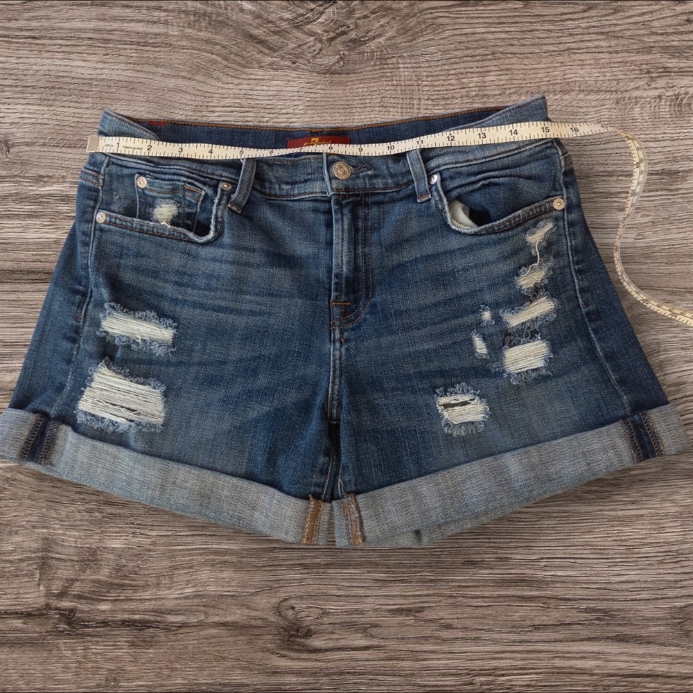 7 FOR ALL MANKIND Relaxed Mid Roll Short AU5121067 Plaza Destroy 27 - Picture 9 of 13